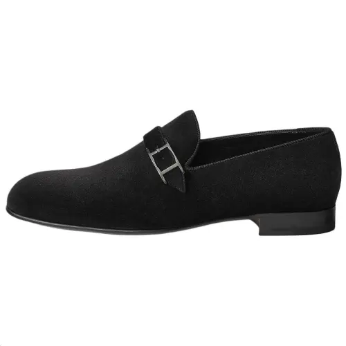 HERMES Jules Loafers Men's Black