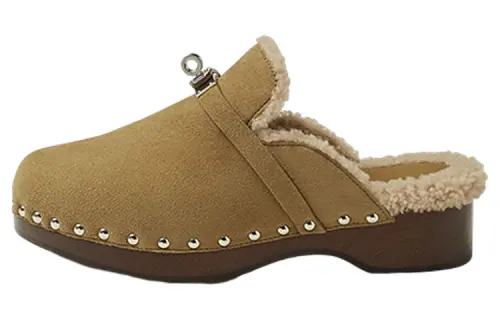 HERMES Carlotta Closed Toe Slippers Women's