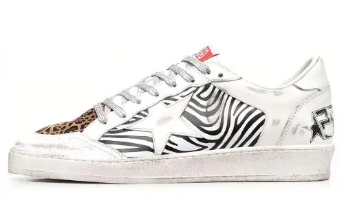 Golden Goose Ball Star Leather Comfortable Stylish Skateboarding Shoes Men's White