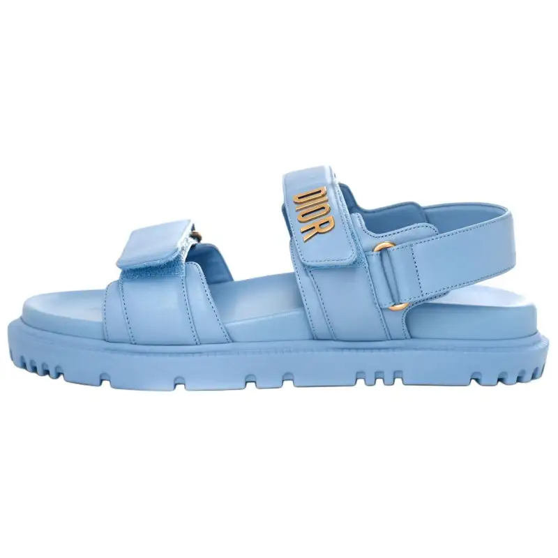 DIOR DiorAct Beach Sandals Women's Sky Blue