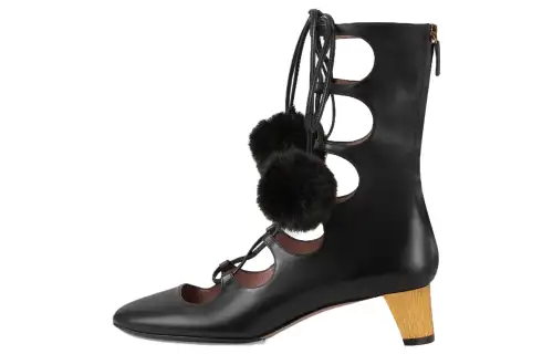 GUCCI 2015 Re Edition Leather Ankle Boots Women's Black