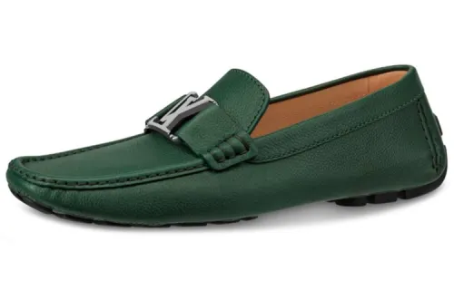 LOUIS VUITTON Monte Carlo Casual Shoes Men's Green