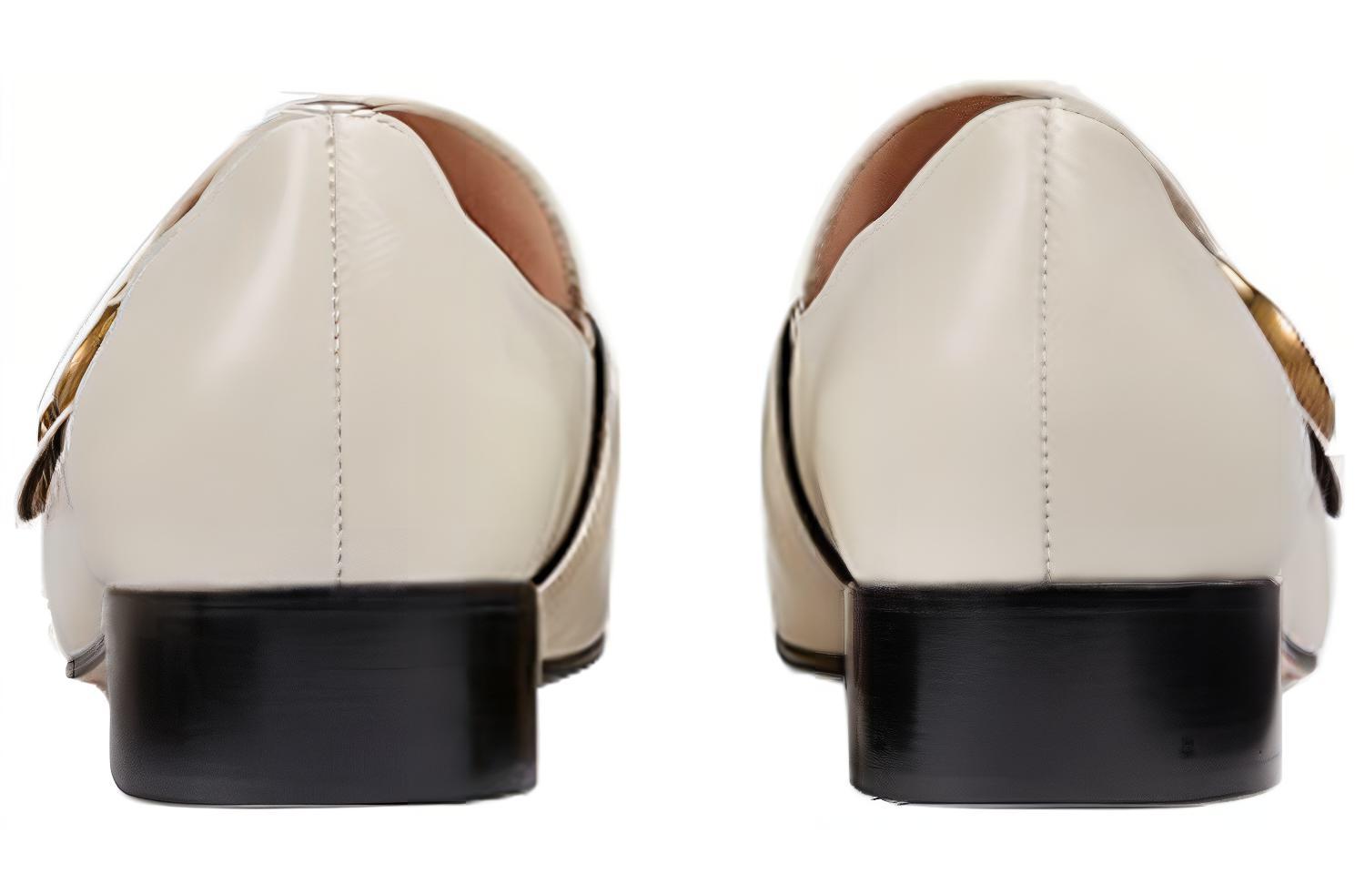 GUCCI Double G Block Heel High Heels Women's White