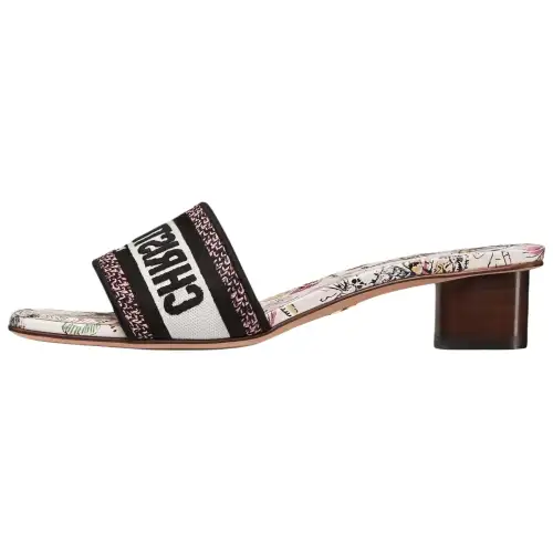 DIOR Dway Slide Slippers Women's White Pink