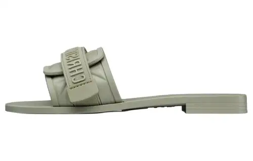 DIOR Diorevolution Slide Slippers Women's Gray Green