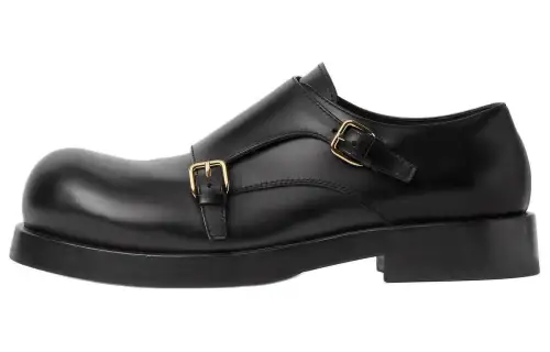 Bottega Veneta Helium Leather Casual Shoes Men's Black