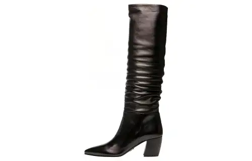 PRADA Chunky Heel Knee high Boots Women's Black