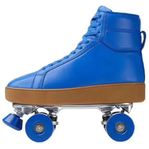 Bottega Veneta Quilt Rollers Leather High top Outdoor Shoes Men's Blue