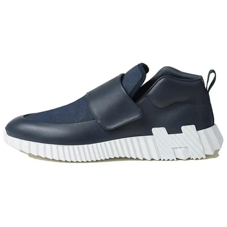 HERMES Low top Casual Shoes Men's Marine Blue