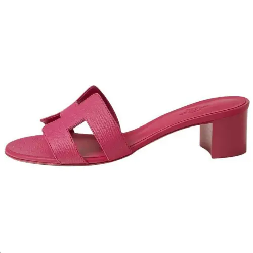 HERMES Oasis Slide Slippers 5cm Women's Fuchsia