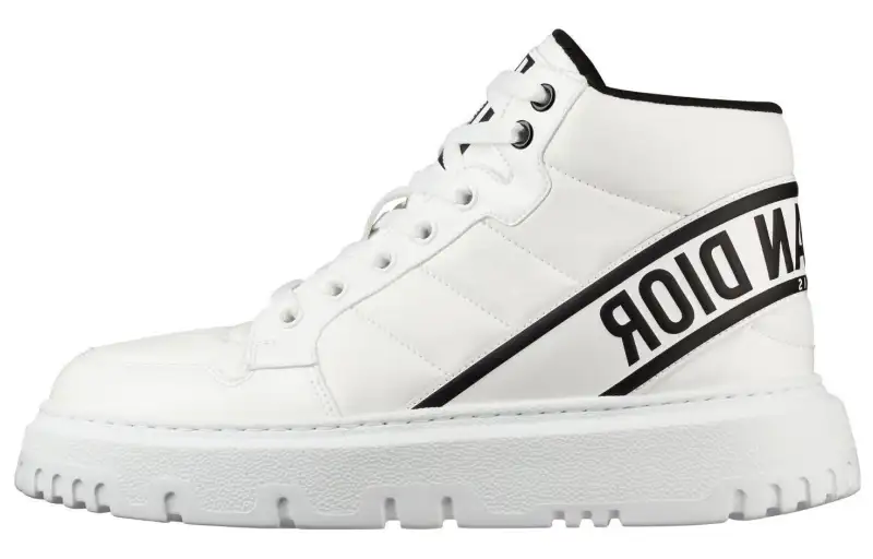 DIOR Women's D-Player 'Quilted Nylon - White Black'
