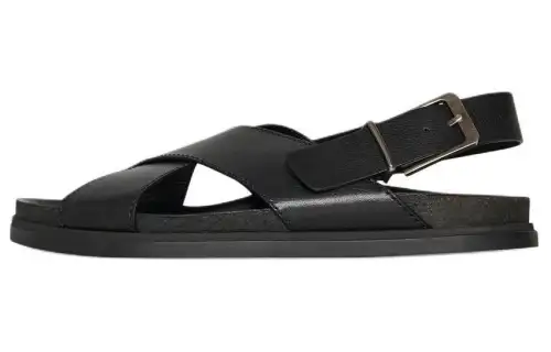 THE ROW Crossover-strap Leather Sandals
