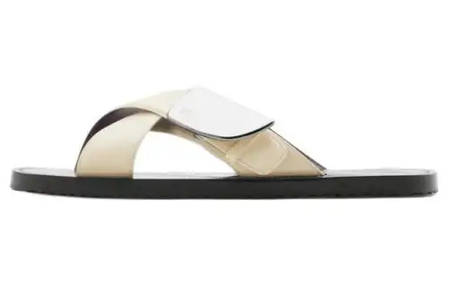 Burberry Slide Slippers Men's Beige