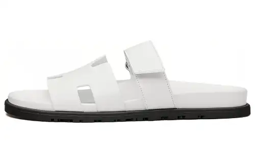 HERMES Chypre Stylish Sandal Men's White