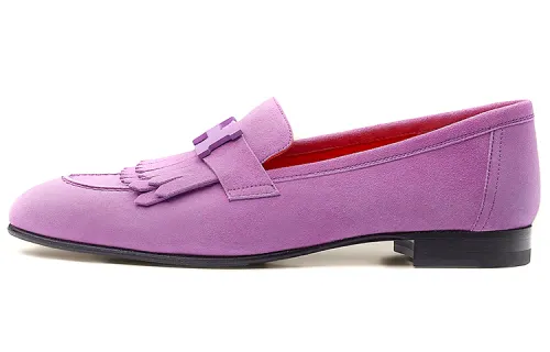 HERMES Royal Casual Shoes Women's Parma Purple