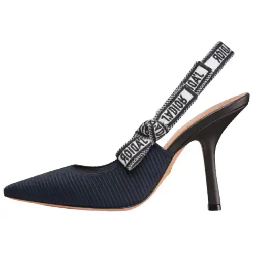 DIOR J'Adior Slim Heel High Heels 10cm Women's Dark Blue