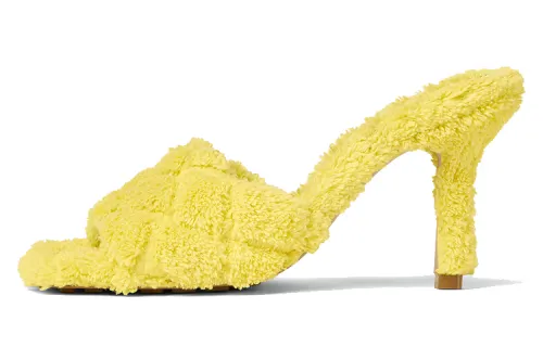 Bottega Veneta Padded Slide Slippers Women's Yellow