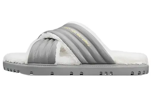 DIOR D Cross Slide Slippers Women's Gray White