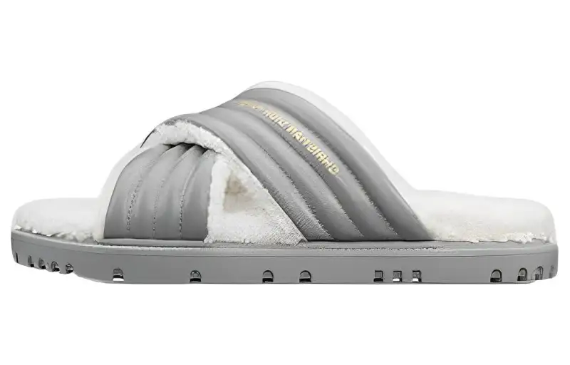 DIOR D Cross Slide Slippers Women's Gray White