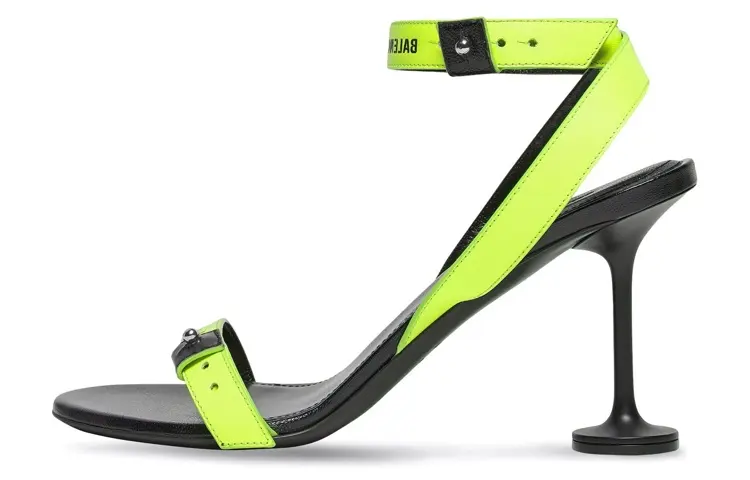 Balenciaga Afterhour Buckle One Strap Sandals Women's Green
