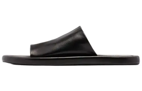 Balenciaga Round-open Toe Leather Sandals