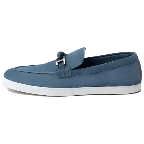 HERMES Ignacio Loafers Men's Blue