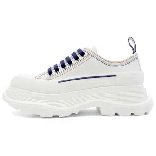 Alexander McQueen Tread Slick Ankle Length Combat Boots Women's White