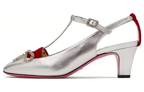 GUCCI High Heels Women's Silver
