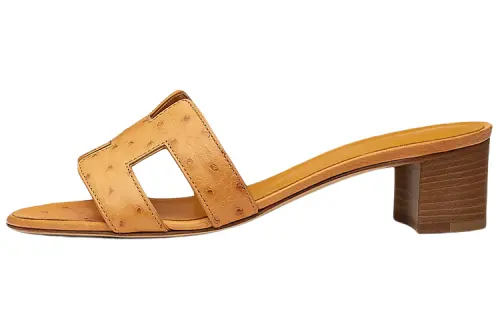 HERMES Oasis Slide Slippers Women's Brown
