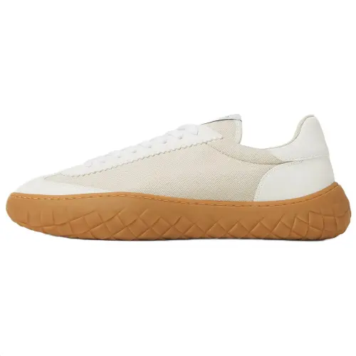 Bottega Veneta Apollo Canvas Low top Casual Shoes Men's Beige