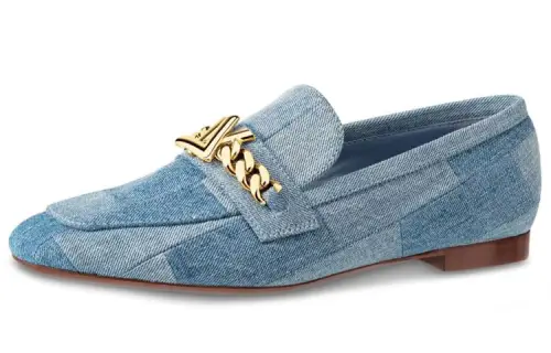 LOUIS VUITTON Upper Case Shoes 'Blue' Women's