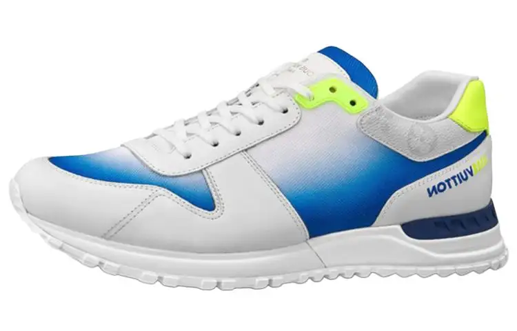 LOUIS VUITTON Run Away Sneakers 'White Blue Neon Yellow'