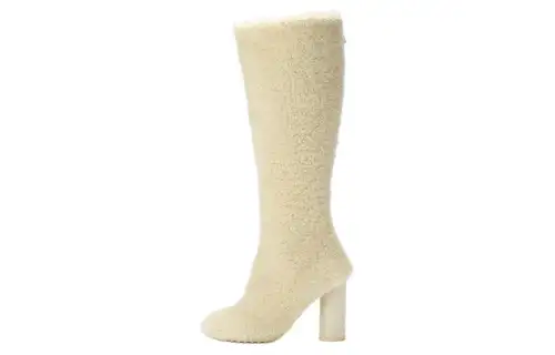 Bottega Veneta Atomic Suede Knee high Boots Women's Beige