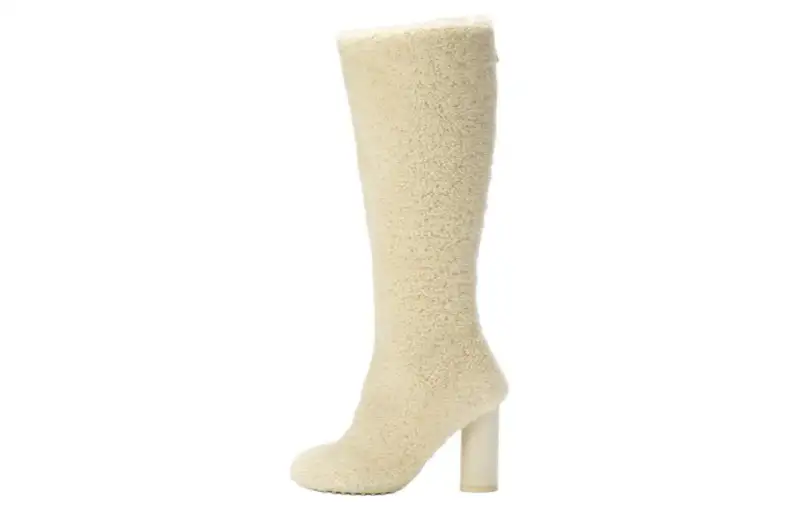 Bottega Veneta Atomic Suede Knee high Boots Women's Beige