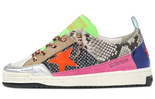 Golden Goose Yeah Stylish Skateboarding Shoes Women's Orange