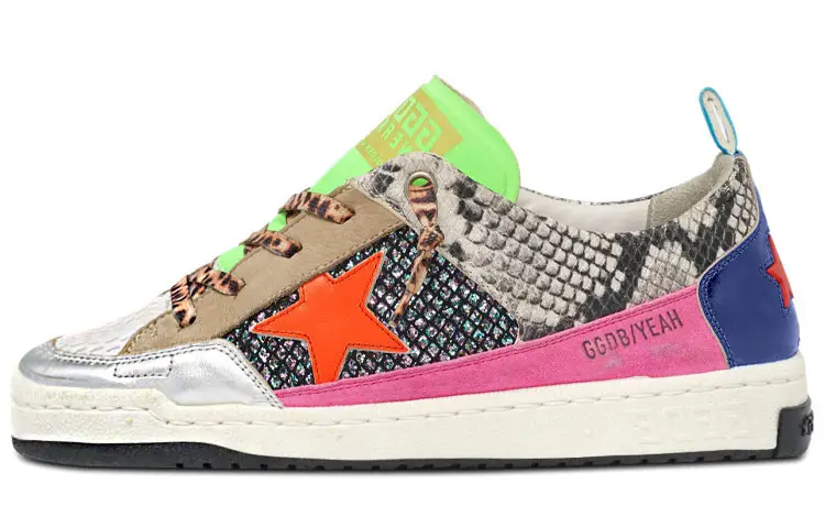 Golden Goose Yeah Stylish Skateboarding Shoes Women's Orange