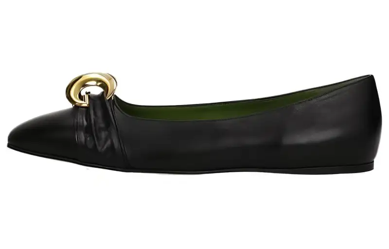 GUCCI Half Moon GG Flat Pumps
