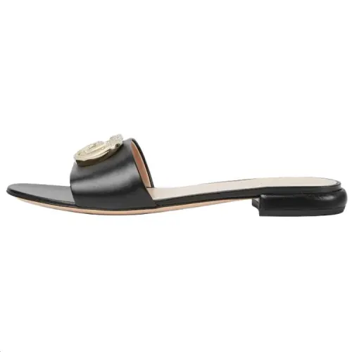 GUCCI Slide Slippers Women's Black
