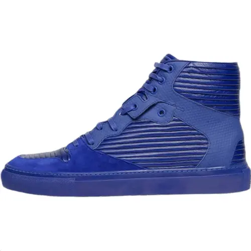 Balenciaga Pleated High top Skateboard Shoes Men's Purple