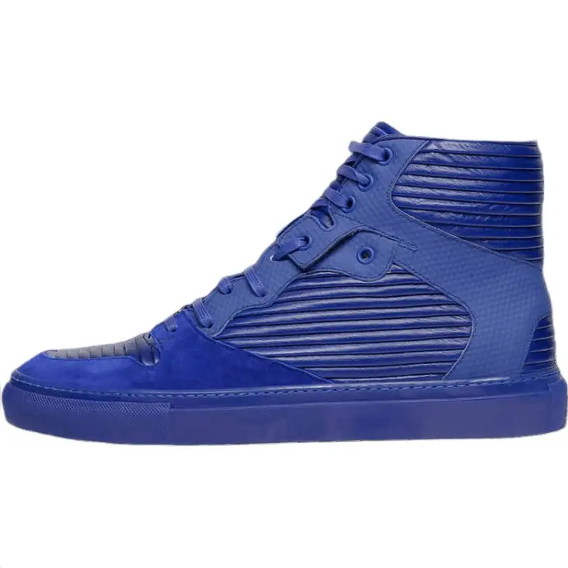 Balenciaga Pleated High top Skateboard Shoes Men's Purple