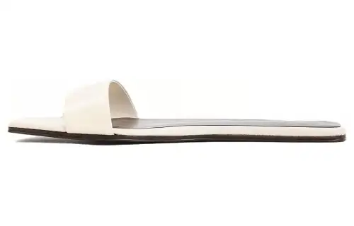 THE ROW Slide Slippers Women's White