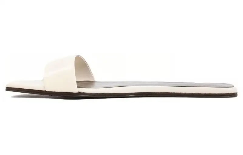 THE ROW Slide Slippers Women's White