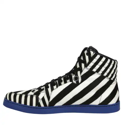 GUCCI High top Skateboard Shoes Men's Black White