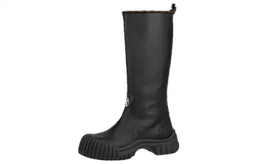 LOUIS VUITTON Ruby Flat High Boots 'Black' Women's
