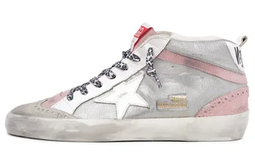 Golden Goose Mid Star Mid top Skateboard Shoes Women's Pink