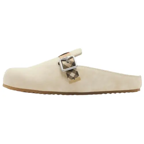 Burberry Urchin Closed Toe Slippers Men's Beige