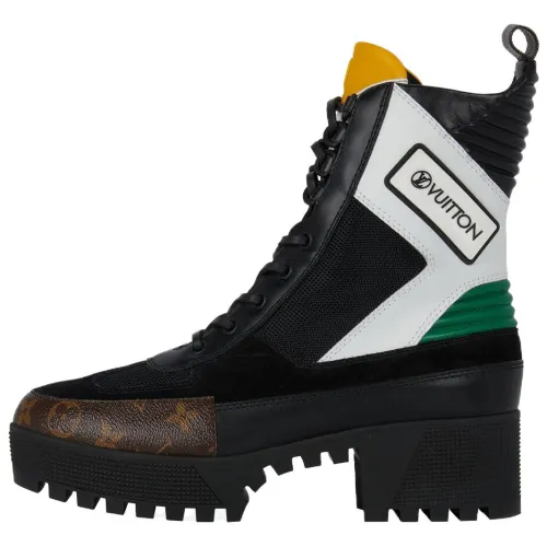 LOUIS VUITTON Laureate Ankle Boots Women's Black