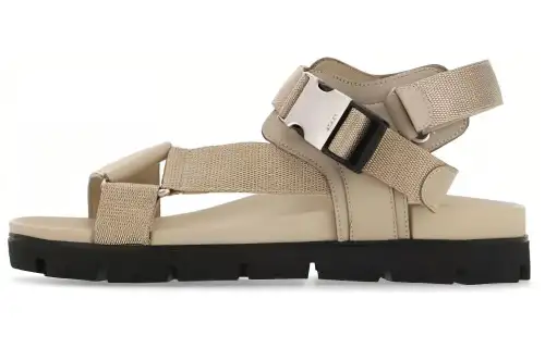 PRADA Beach Sandals Men's Khaki