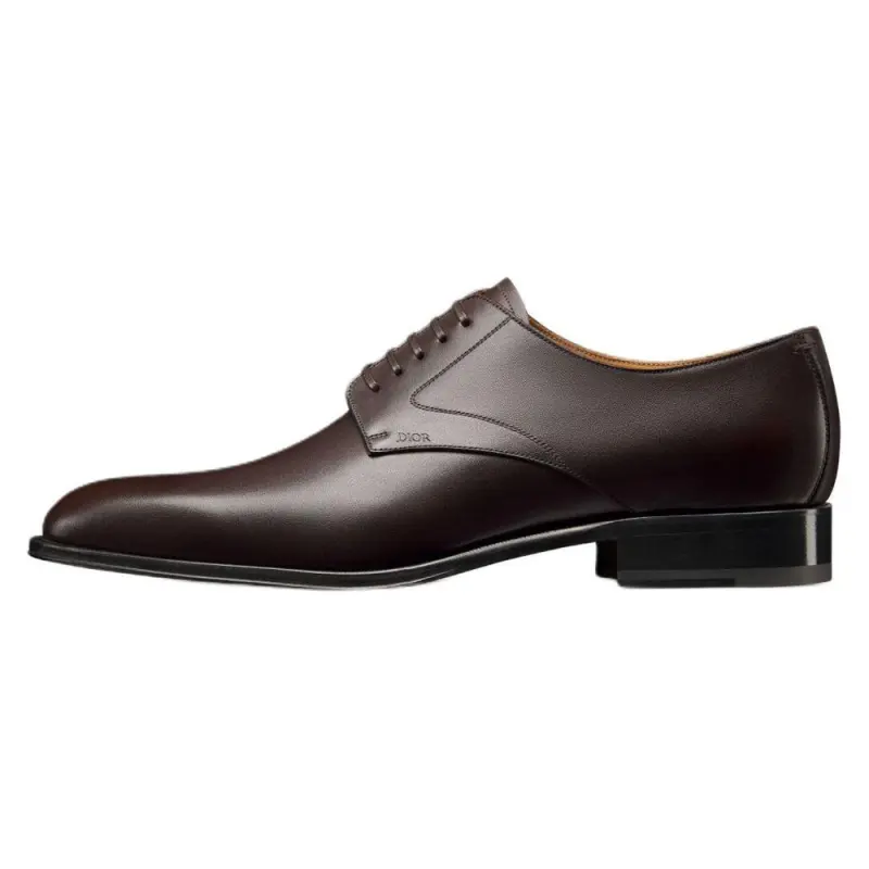 DIOR Timeless Leather Dress Shoes Men's Dark Brown