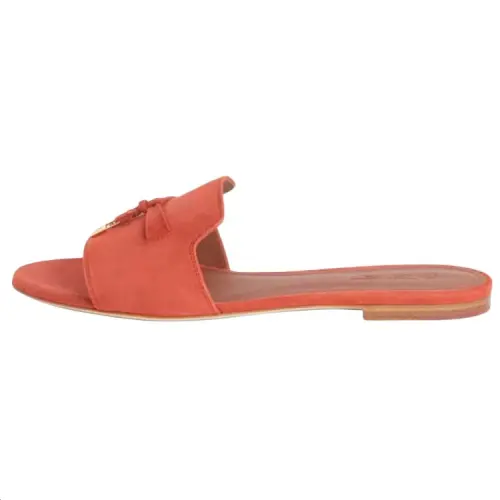 Loro Piana Slide Slippers Women's Orange